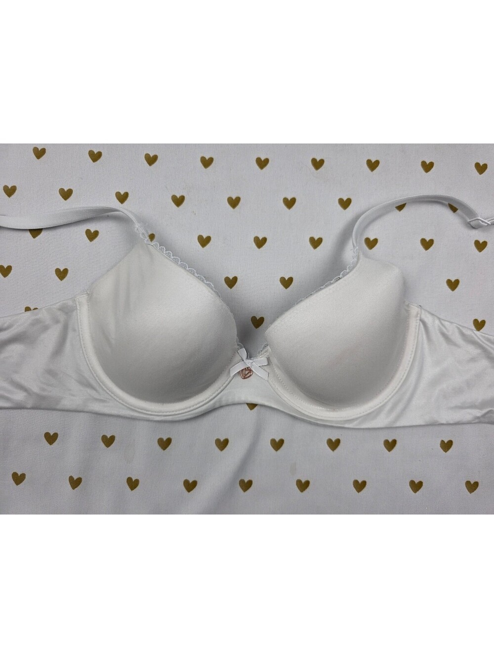 Victoria's Secret White Body By Victoria Lined Demi Balconette Bra 32B